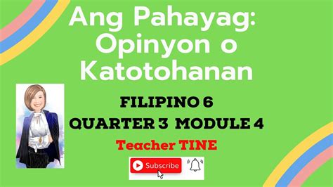 opinion in tagalog|OPINYON (Tagalog).